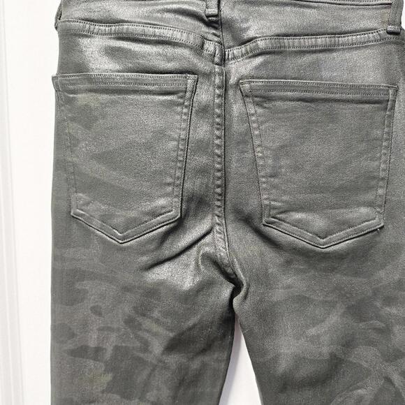 Citizens of Humanity Size 27 Camo Coated Faux Leather Skinny Jeans High Rise - Picture 3 of 9